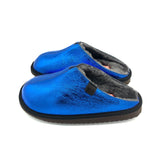 POLIN BLUE STEEL / Sheepskin slippers