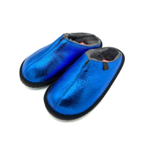 POLIN BLUE STEEL / Sheepskin slippers