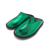 POLIN FIT EMERALD / Sheepskin slippers