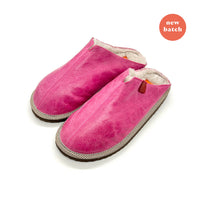 POLIN BUBBLEGUM LEATHER / Sheepskin slippers