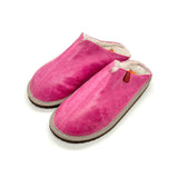 POLIN BUBBLEGUM LEATHER / Sheepskin slippers