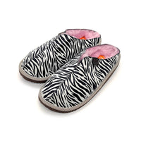 POLIN ZEBRA PRINT + CANDY / Sheepskin slippers