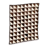 TRIANGLE Wonky Throw / Variegated Brown + Natural