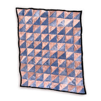 TRIANGLE Wonky Throw / Powder Pink + Sky Blue