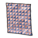 TRIANGLE Wonky Throw / Powder Pink + Sky Blue