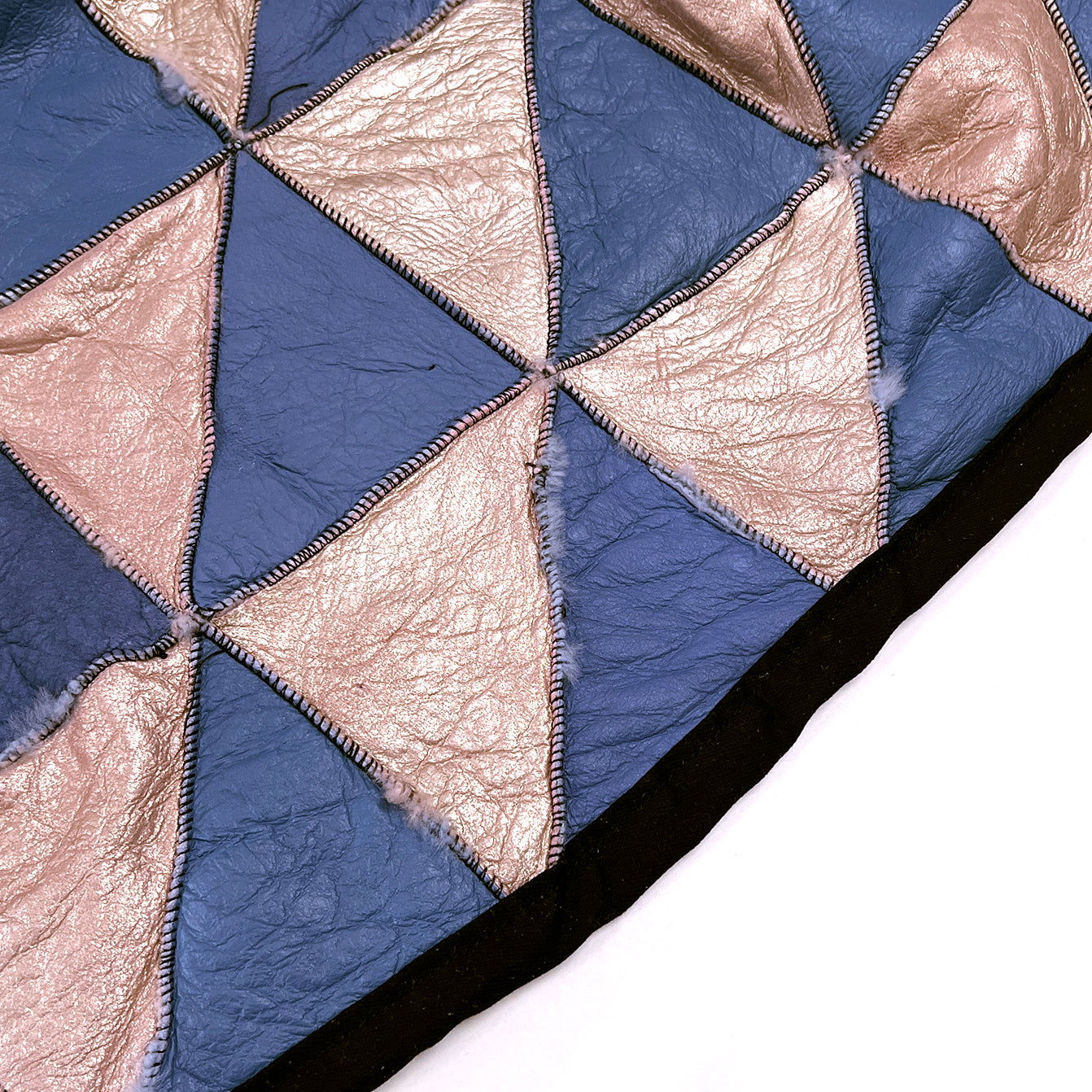 TRIANGLE Wonky Throw / Powder Pink + Sky Blue