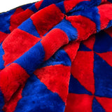 TRIANGLE Wonky Throw / Cherry + Klein Blue