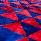 TRIANGLE Wonky Throw / Cherry + Klein Blue