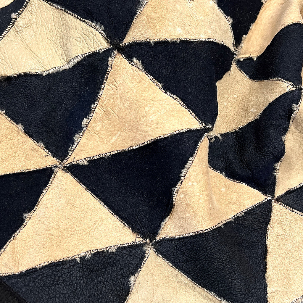 TRIANGLE Wonky Throw / Variegated Brown + Oatmeal