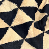 TRIANGLE Wonky Throw / Variegated Brown + Oatmeal