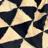 TRIANGLE Wonky Throw / Variegated Brown + Oatmeal