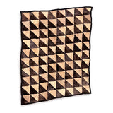 TRIANGLE Wonky Throw / Variegated Brown + Oatmeal