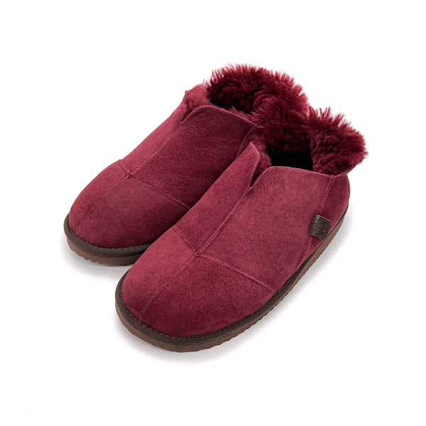 MERDANA BORDEAUX / Sheepskin slippers