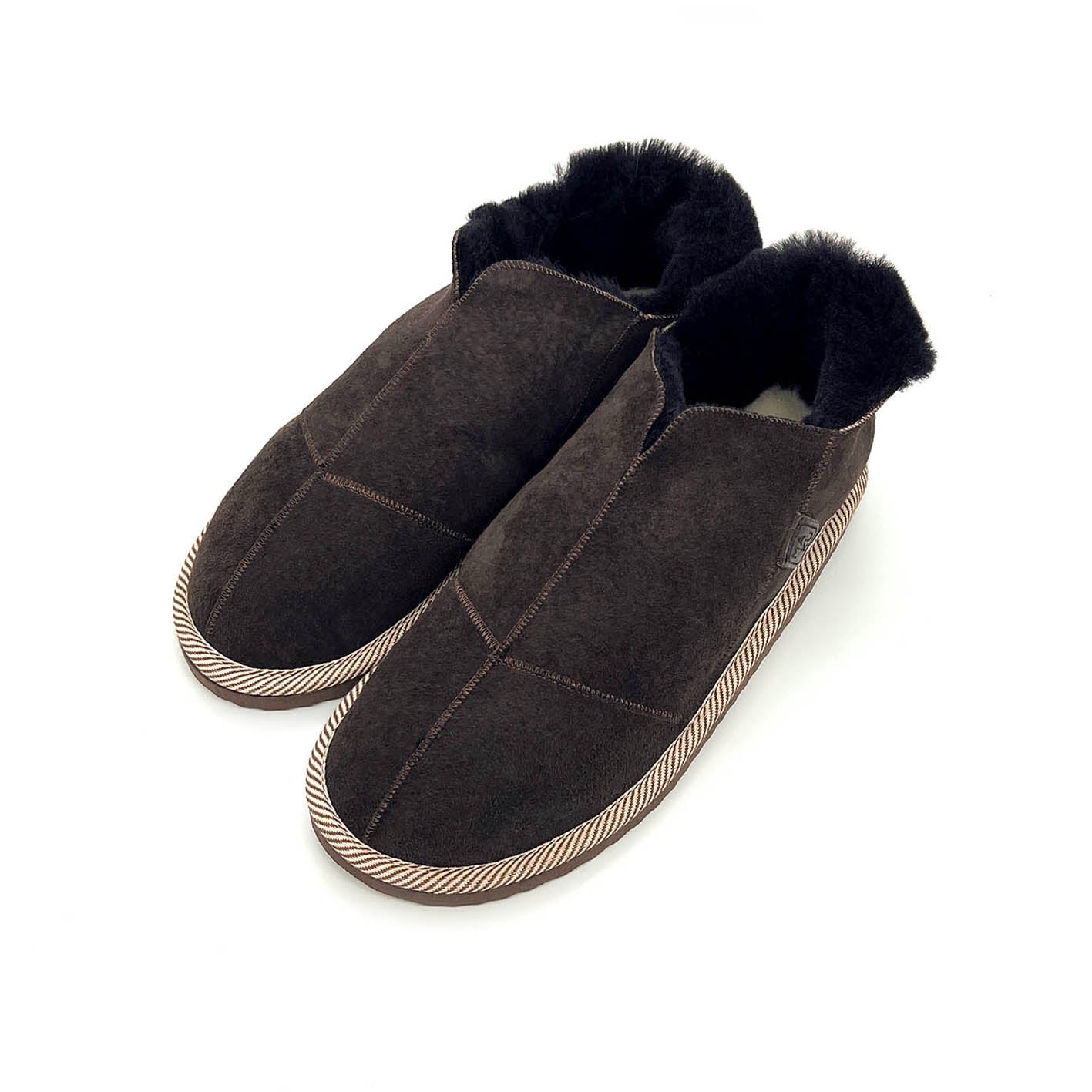 MERDANA DARK CHOCOLATE / Sheepskin slippers