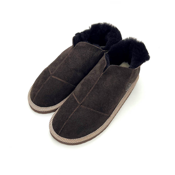 MERDANA DARK CHOCOLATE / Sheepskin slippers