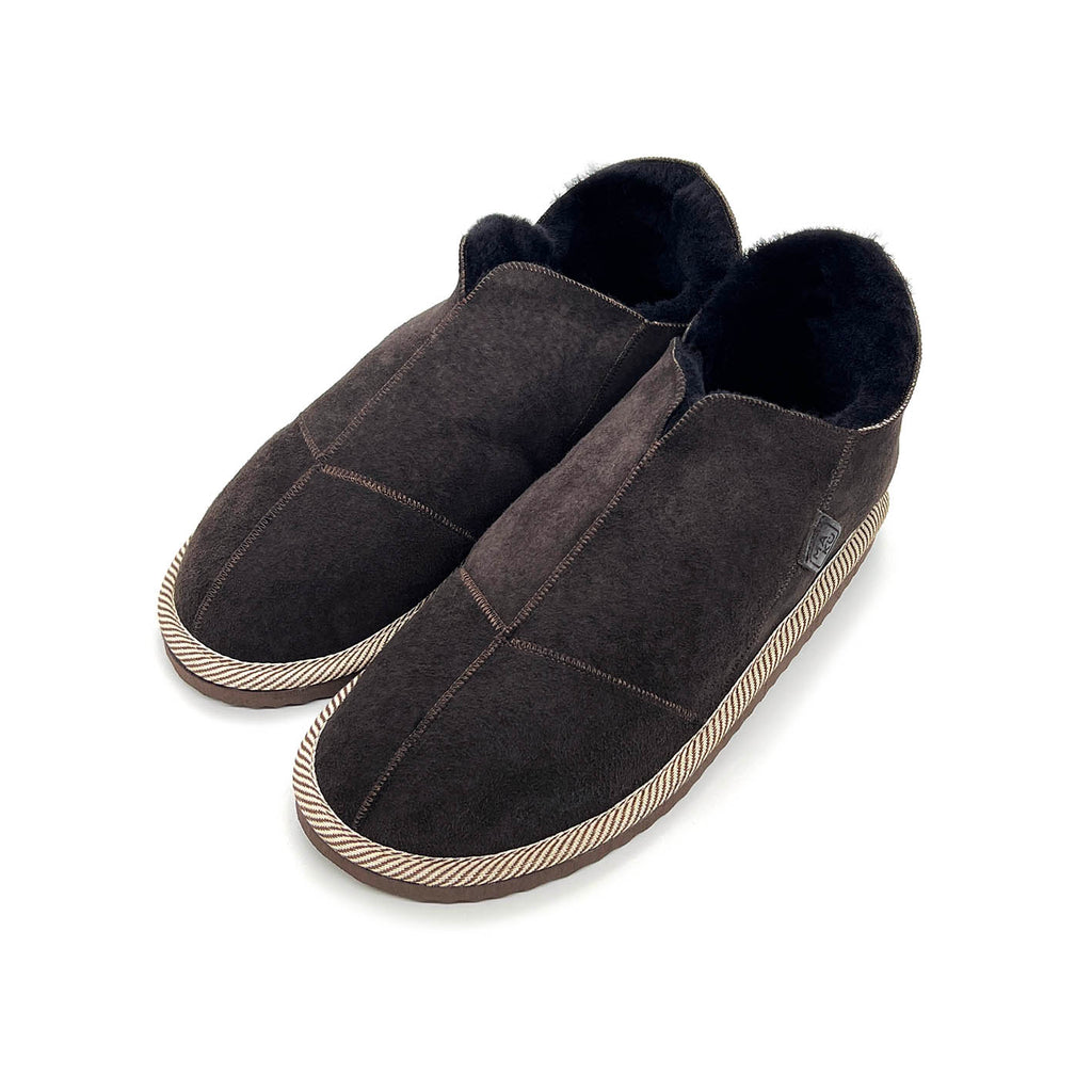 MERDANA DARK CHOCOLATE / Sheepskin slippers