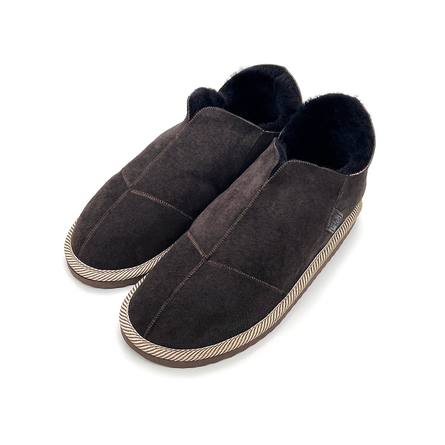 MERDANA DARK CHOCOLATE / Sheepskin slippers