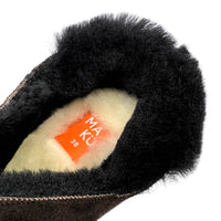 MERDANA DARK CHOCOLATE / Sheepskin slippers