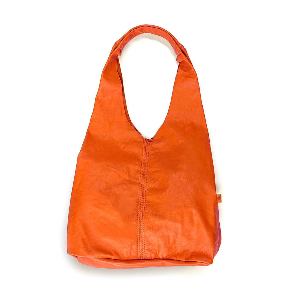 MIBA LEATHER SLOUCH BAG / Sunset Orange