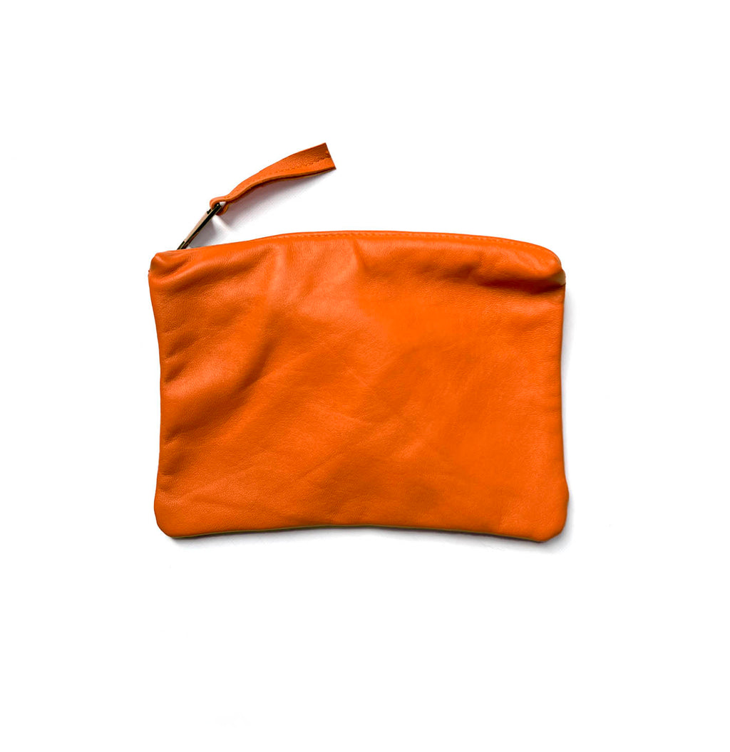 MIBA LEATHER SLOUCH BAG / Sunset Orange