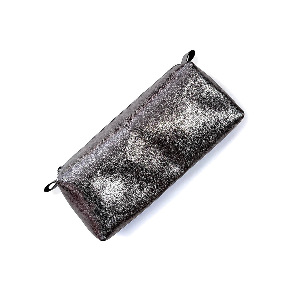 MIBA LEATHER SLOUCH BAG / Pewter Grain