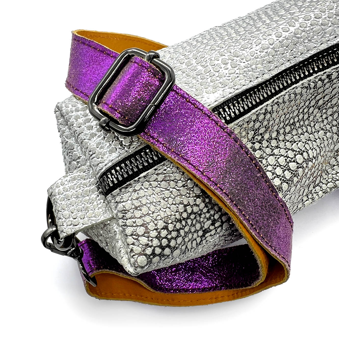 MIBA LEATHER Silver Dragon / Cross-body bag