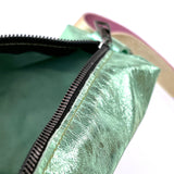 MIBA LEATHER Metallic Mint / Cross-Body Bag