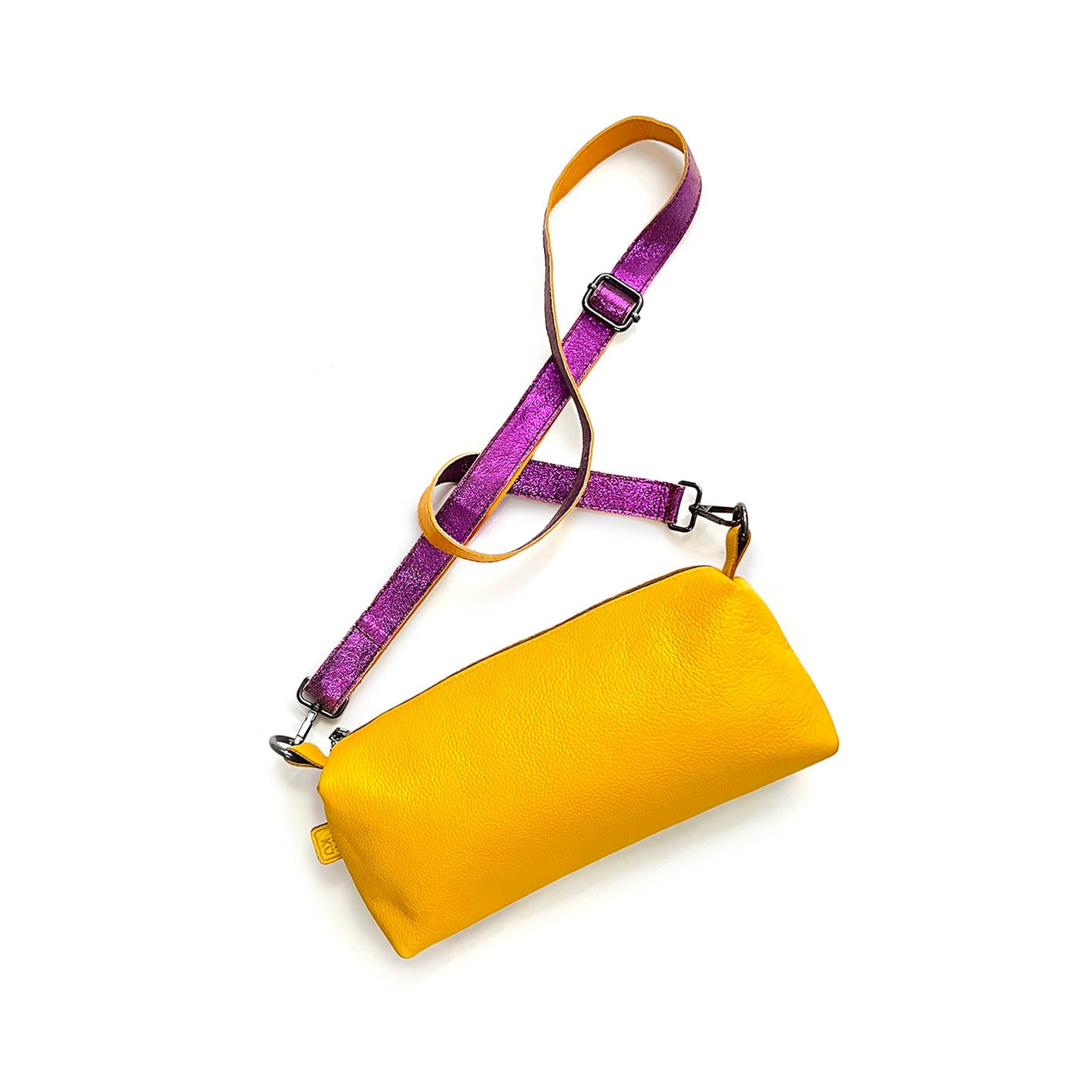 MIBA LEATHER Warm Yellow Grain / Cross-Body Bag