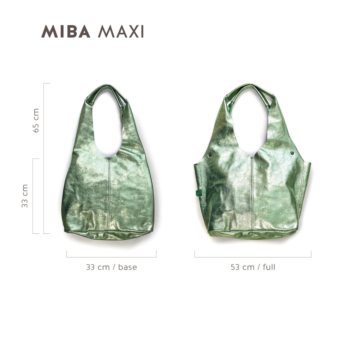 MIBA LEATHER SLOUCH BAG / Sunset Orange