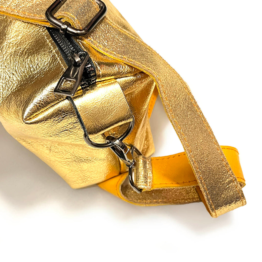 MIBA LEATHER Gold Leaf / Cross-Body Bag