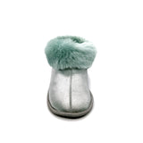 PATIQ AQUA SILVER / Sheepskin slippers