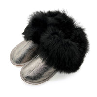 PATIQ DARK SILVER GRAIN / Limited edition slippers