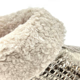 PATIQ TINSEL RIBBON / Sheepskin slippers