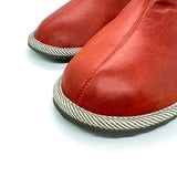 POLIN FIT LACQUER RED / Sheepskin slippers