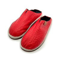 SAMPLE / POLIN RED PATTERNED LEATHER / SIZE 39