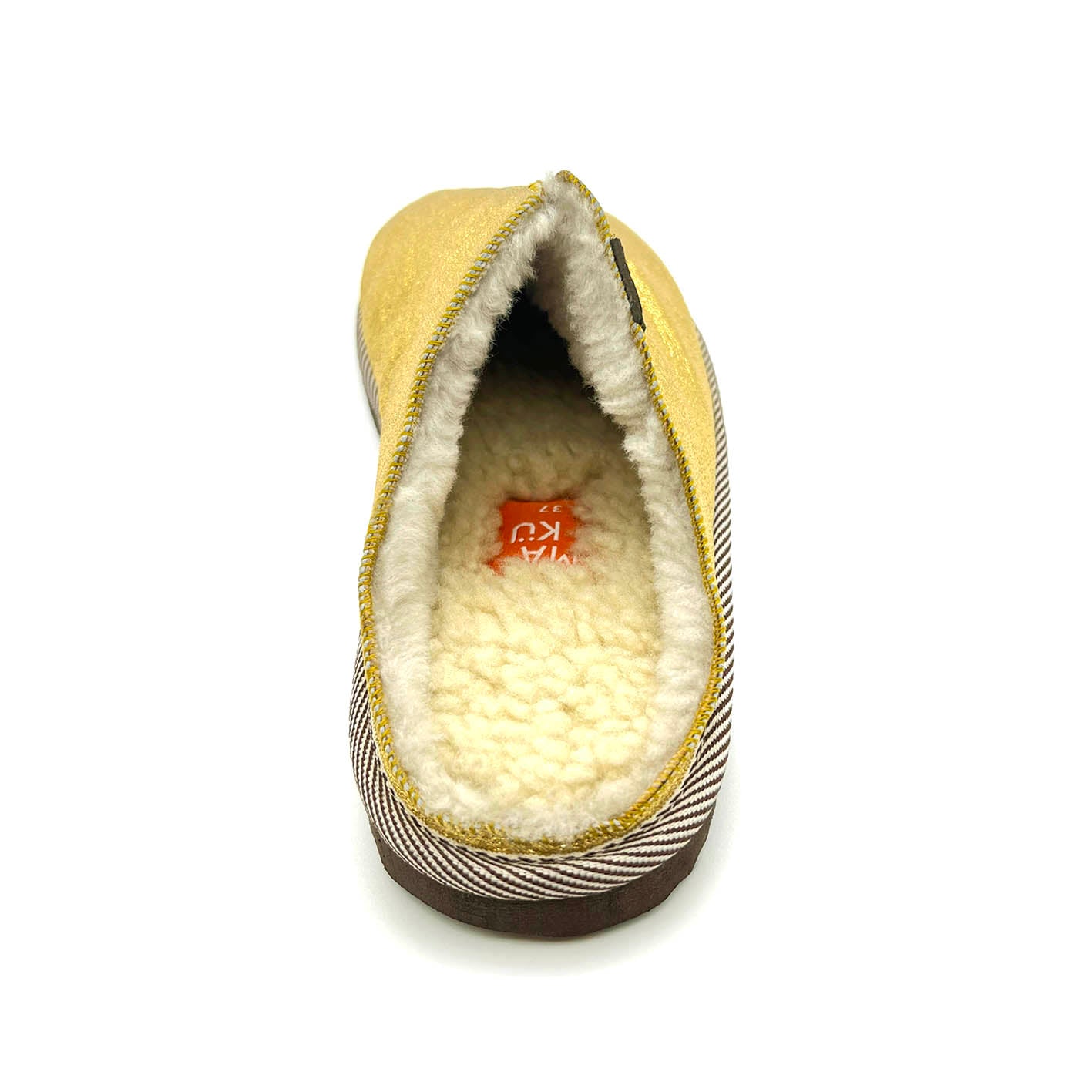 POLIN GOLD LEAF / Sheepskin slippers