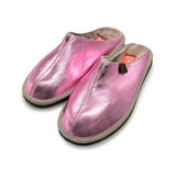 POLIN FIT METALLIC ORCHID / Sheepskin slippers
