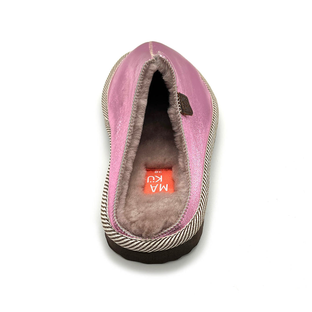 POLIN FIT METALLIC ORCHID / Sheepskin slippers
