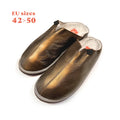 POLIN YELLOW BRONZE / Sheepskin slippers