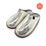 POLIN MOSAIC MIRROR + GREY / Sheepskin slippers