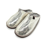 POLIN MOSAIC MIRROR + GREY / Sheepskin slippers