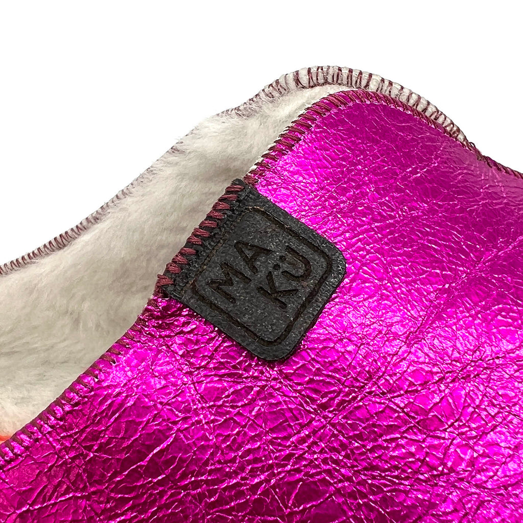 POLIN POWER PINK + NATURAL / Sheepskin slippers