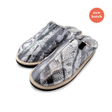 POLIN PUNK SNAKE SILVER / Sheepskin slippers