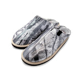 POLIN PUNK SNAKE SILVER / Sheepskin slippers