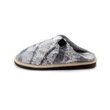 POLIN PUNK SNAKE SILVER / Sheepskin slippers