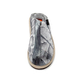 POLIN PUNK SNAKE SILVER / Sheepskin slippers