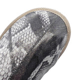 POLIN PUNK SNAKE SILVER / Sheepskin slippers