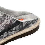 POLIN PUNK SNAKE SILVER / Sheepskin slippers
