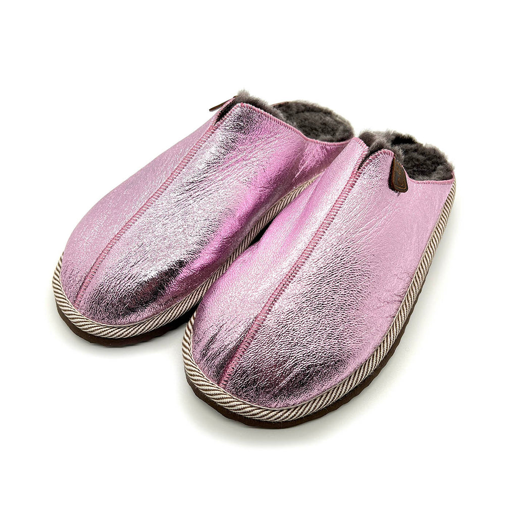 POLIN NEW METALLIC CANDYFLOSS / Sheepskin slippers