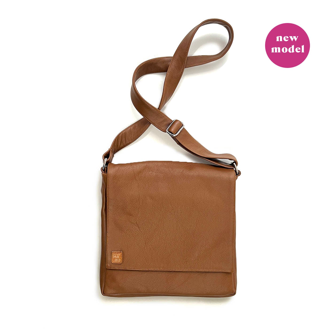 POSTINO Tan Leather / Courier bag